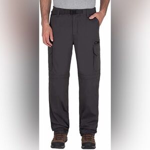 BC Clothing Men’s Convertible Hiking Pant - Charcoal Grey